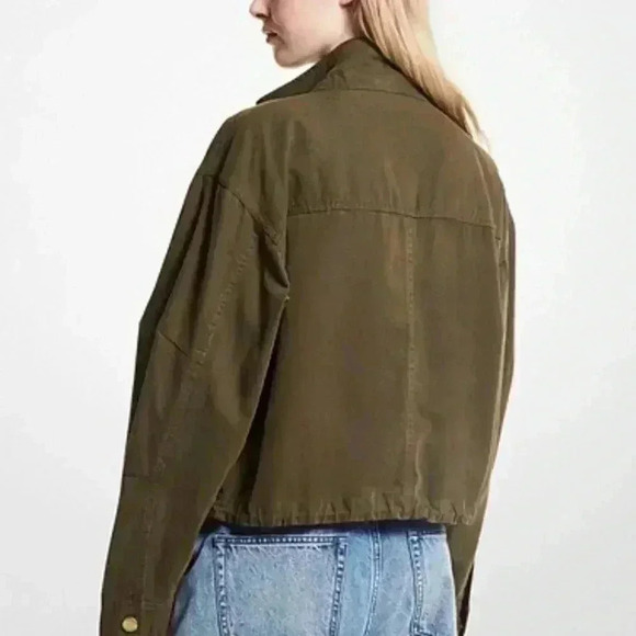 NWT MICHAEL MICHAEL KORS Cotton Canvas Anorak Women Jacket Size Small - Picture 6 of 6